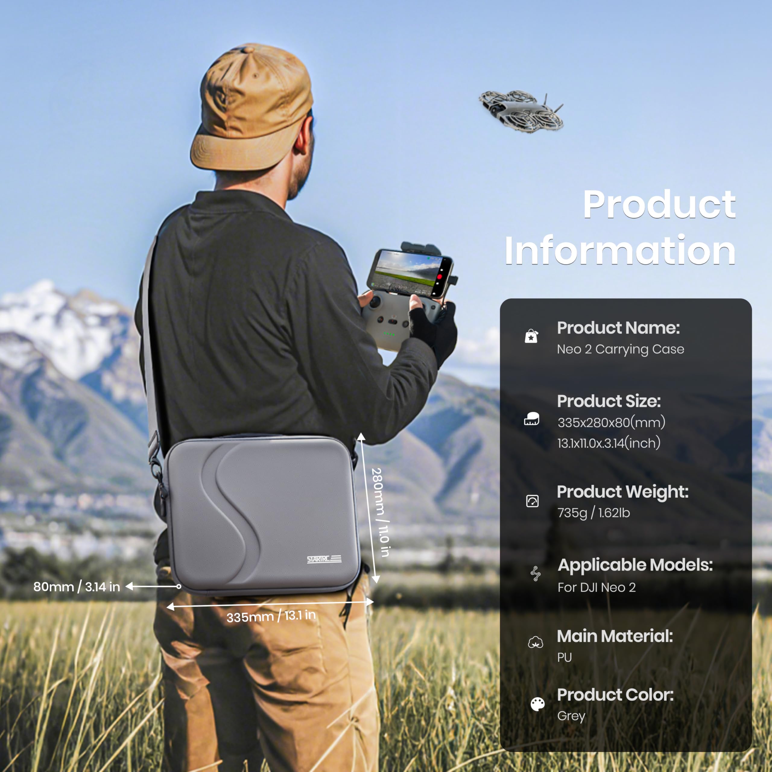 Drone Carrying Bag - حقيبة حمل لإكسسوارات DJI Neo 2