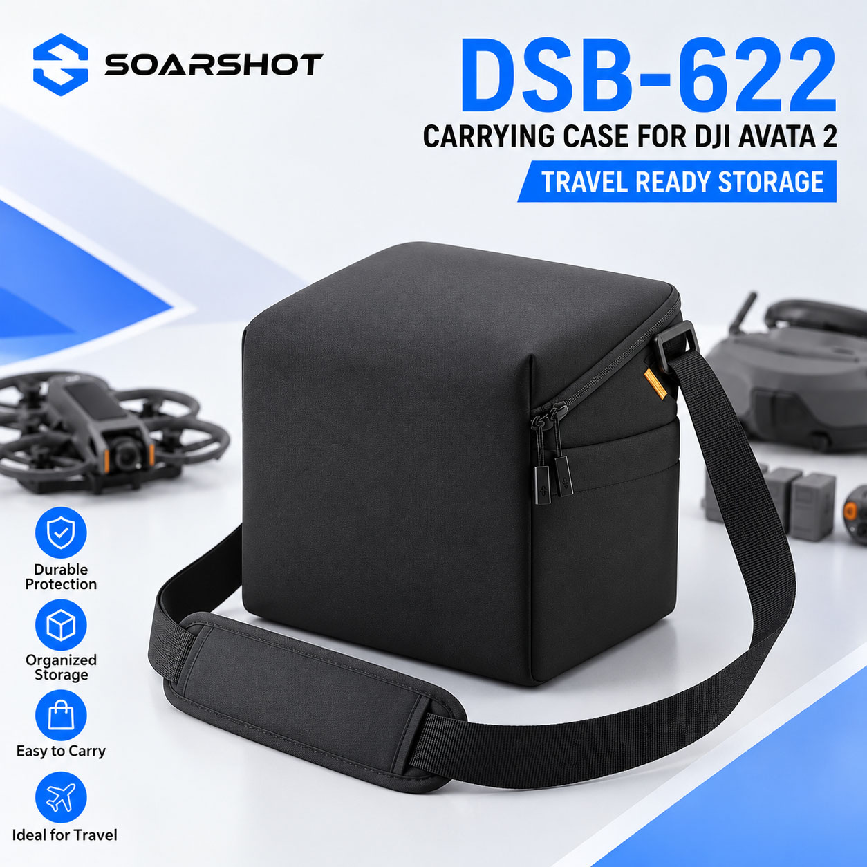 Drone Carrying Bag - حقيبة حمل SOARSHOT لنظارات DJI Avata
