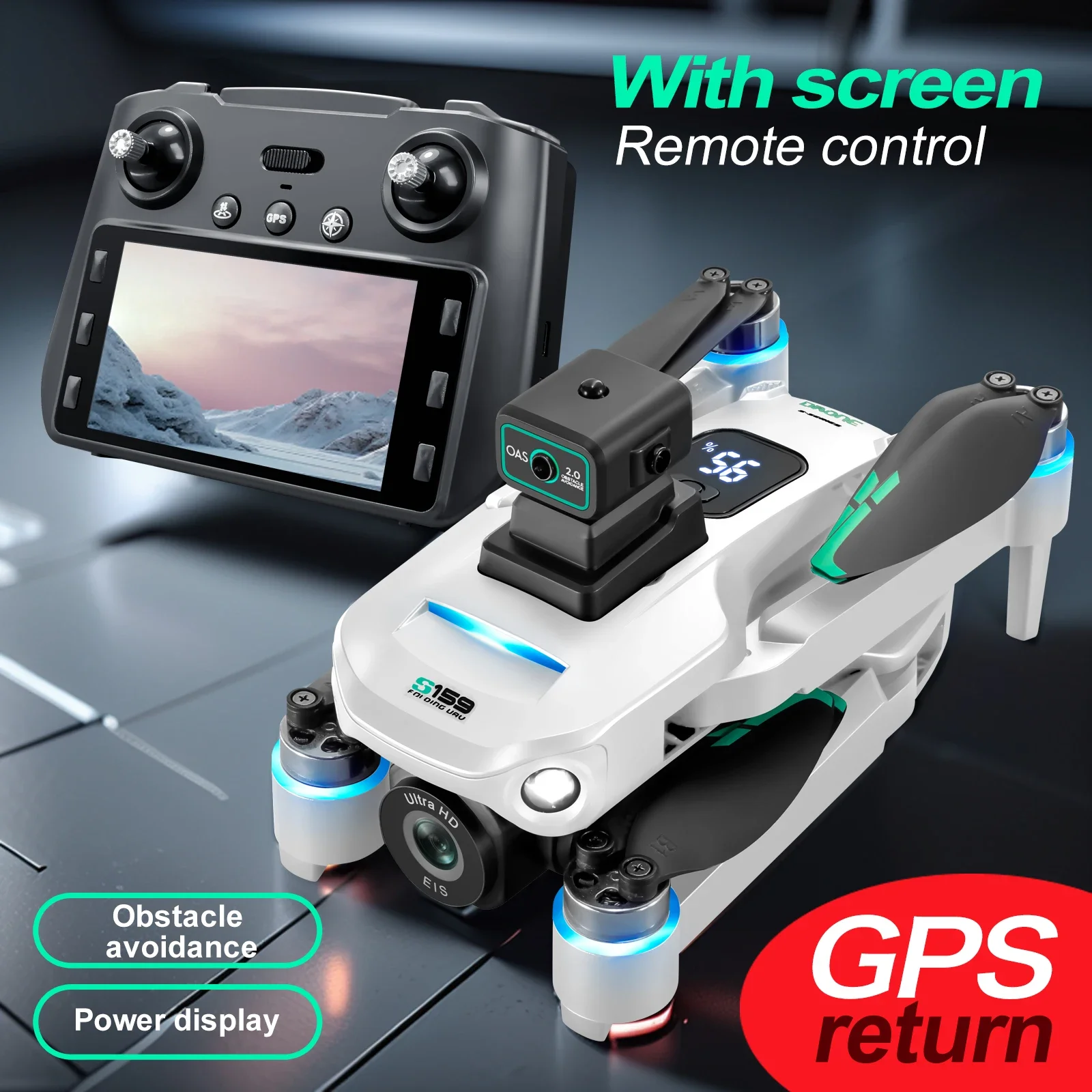 2024 S159 نظام تحديد المواقع ب - مراجعة Drone Rc Gps S159 وسعره