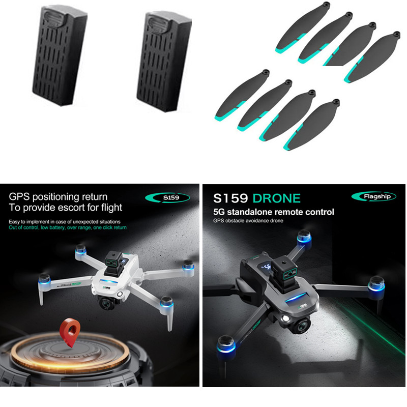 بطارية طائرة بدون طيار S159، م - مراجعة Drone Rc Gps S159 وسعره