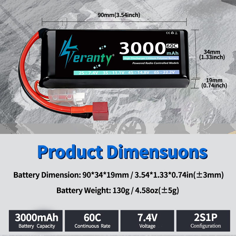 بطارية ليثيوم بوليمر TERANTY 2 - مراجعة Drone Lipo Battery وسعره