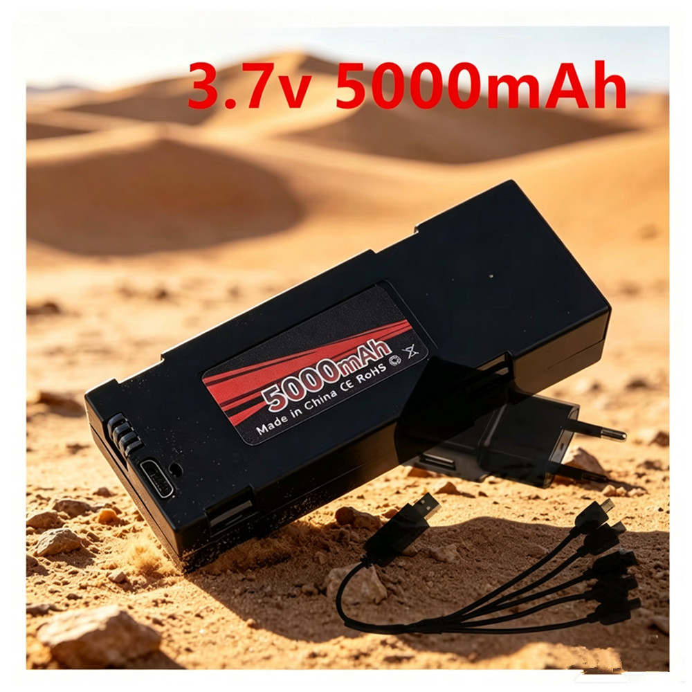 بطارية E88 بجهد 3.7 فولت وسعة  - مراجعة Drone Rc E99 Pro وسعره