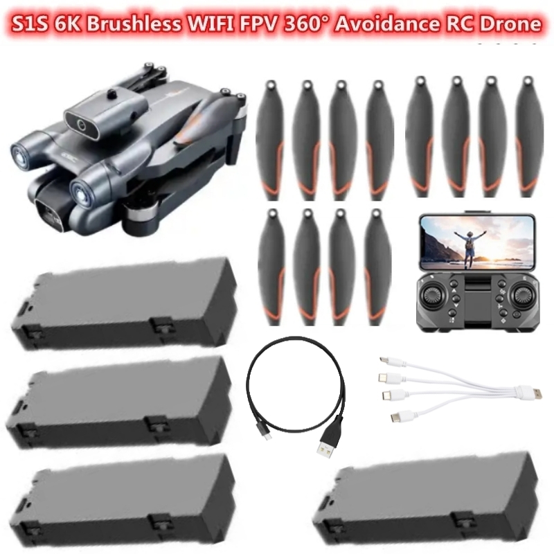 S1S 6K بدون فرشاة مع واي فاي و - مراجعة Drone Rc S1S وسعره