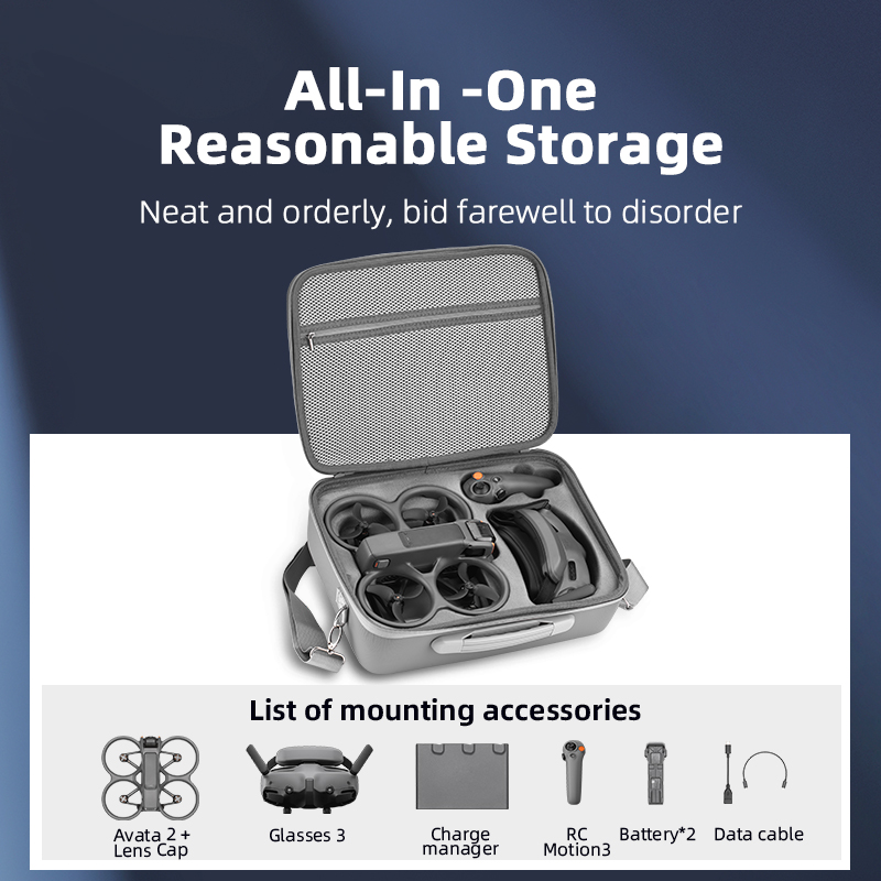حقيبة حمل للسفر لنظارات DJI Av - مراجعة Drone Carrying Bag وسعره