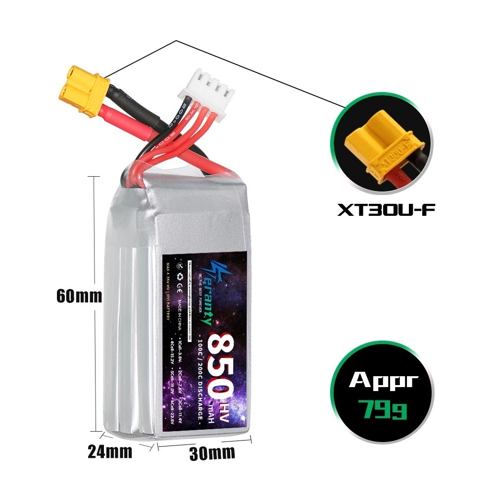 1/2/3 قطعة TERANTY 3S 11.4 فول - مراجعة Drone Lipo Battery وسعره
