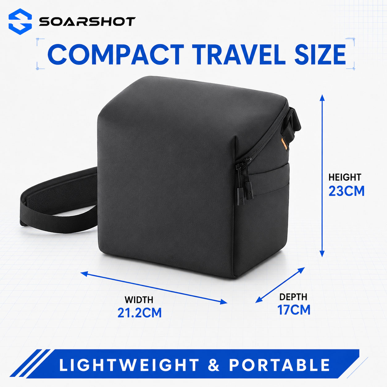 حقيبة حمل SOARSHOT لنظارات DJI - مراجعة Drone Carrying Bag وسعره